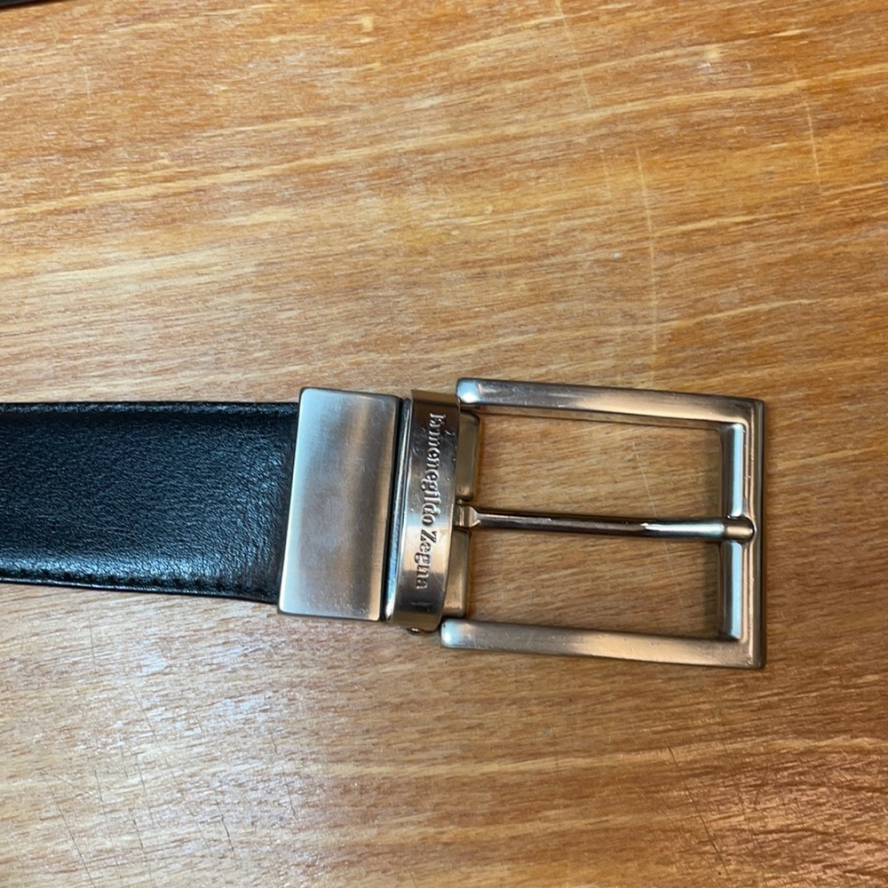 Ermenegildo Zegna Black and Brown reversible belt